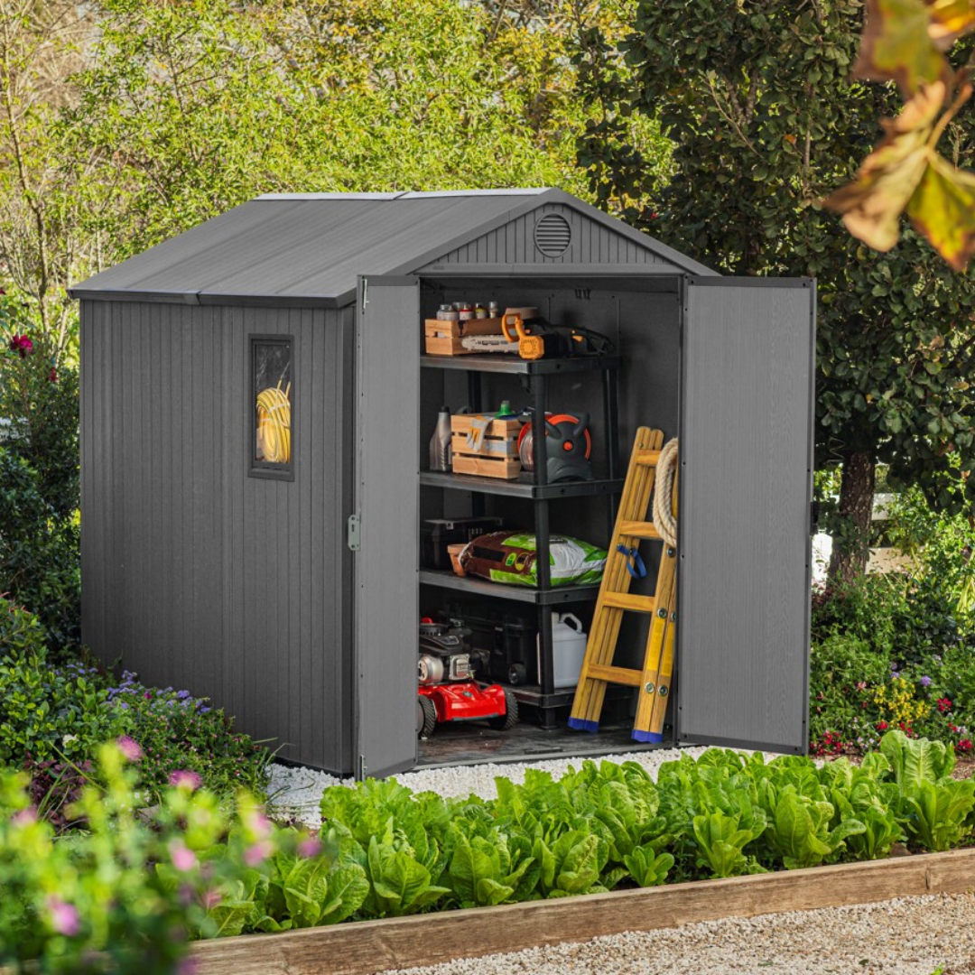 Darwin 6x8ft (1.9m x 2.4m) Garden Shed