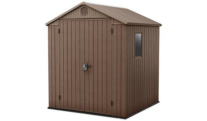 Darwin Apex Garden Storage Shed 6 × 6 ft Brown