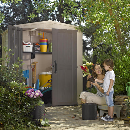 Factor Apex Garden Storage Shed 6 × 6 ft